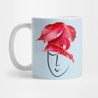 An autumn lady Mug